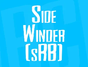 Side Winder (sRB) font