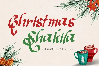 Christmas Shakila - 1 font