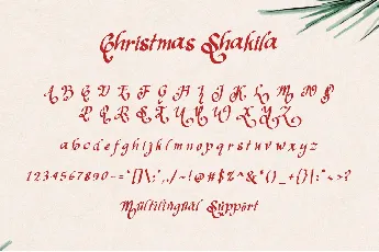 Christmas Shakila - 1 font