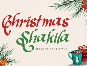 Christmas Shakila - 1 font