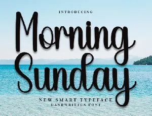 Morning Sunday font