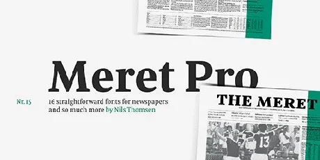 Meret Pro Family font