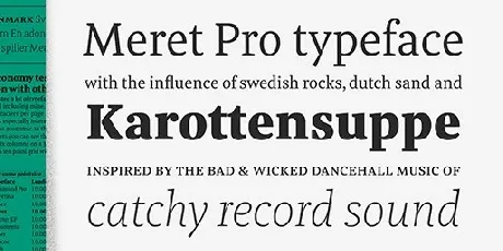 Meret Pro Family font