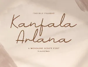 Kanfala Arlana font