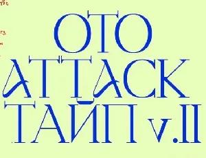 Otto Attack Type 2.0 font