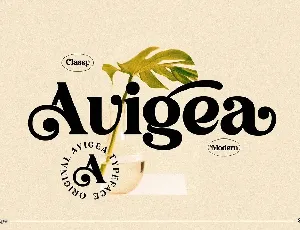 Avigea font