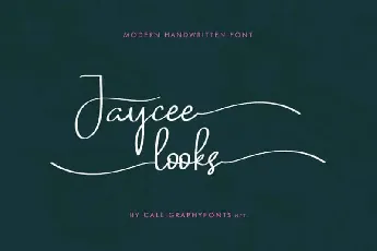 Jaycee Looks Script font