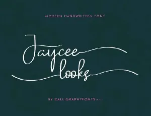 Jaycee Looks Script font