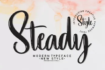 Steady Script font