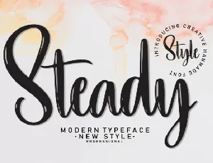 Steady Script font