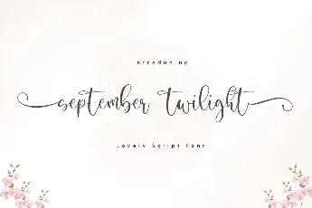 September Twilight font