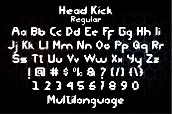 Head Kick Demo font