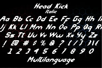 Head Kick Demo font