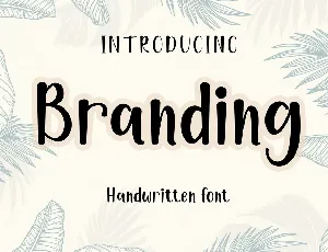 Branding font