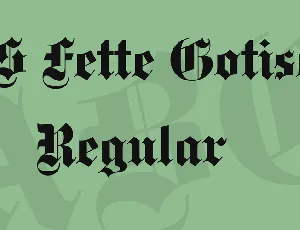 DS Fette Gotisch font