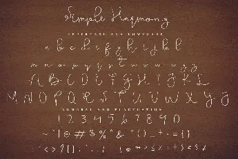 Simple Harmonydemo font