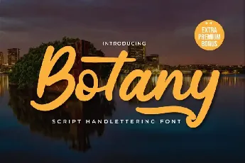 Botany Script font