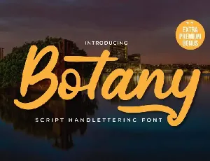 Botany Script font