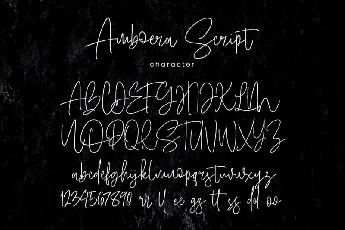 Amboera Handwritten font