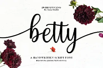 Betty Script font