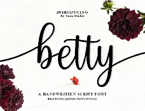 Betty Script font