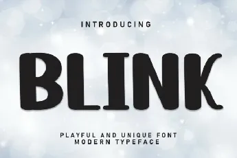 Blink Display font