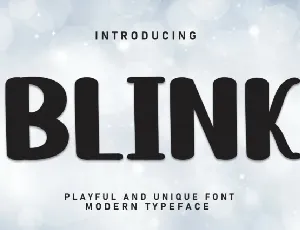 Blink Display font