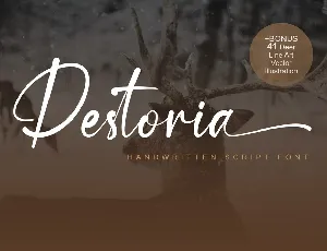 Destoria Handwritten Script font