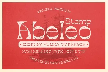 Abeleo Stamp font