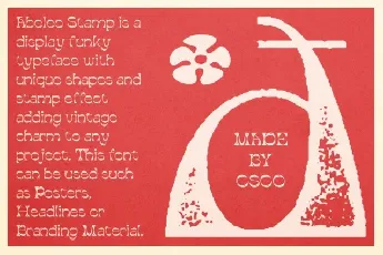 Abeleo Stamp font