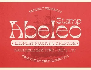 Abeleo Stamp font