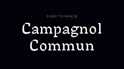 Campagnol Commun font