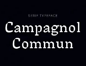 Campagnol Commun font