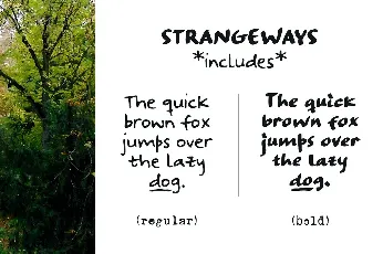 Strangeways Free font