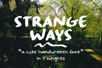 Strangeways Free font