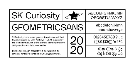 SK Curiosity Family font