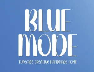 Blue Mode Handwritten font