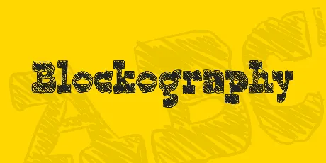 Blockography font