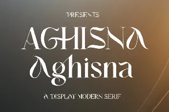 Aghisna Display font