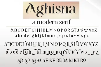 Aghisna Display font