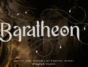 Baratheon font