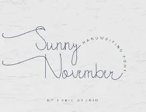 Sunny November Demo font