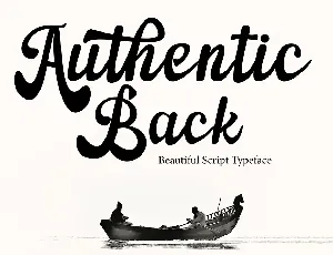 Authentic Back font