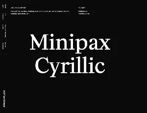 Minipax Family font