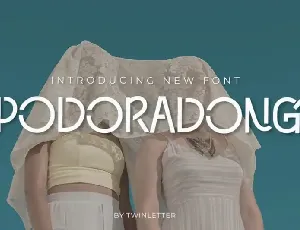 Podoradong Display font