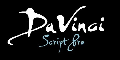 PF DaVinci Script Pro font