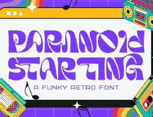 Paranoid Starting font