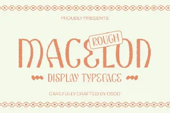 Macelon Rough font