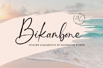 Bikambone Calligraphy font