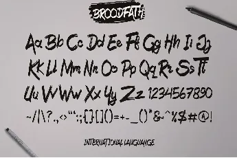 Broodfath Free font